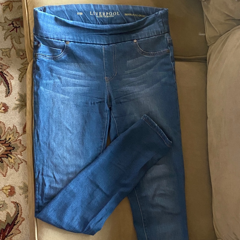 Liverpool Sienna Pull-On Women's Dark Blue Jeggings